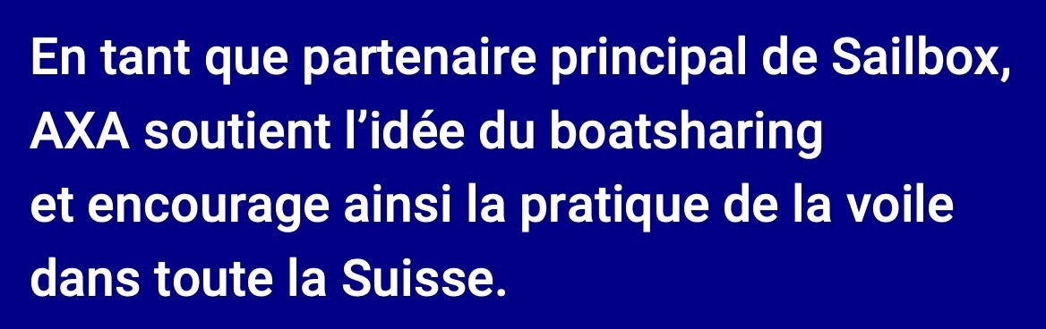 AXA soutien le boatsharing dans toute la Suisse